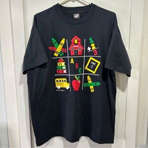 Vintage 1990 Vicki Melhart School Bus T-Shirt Single Stitch Size XL USA